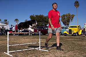 Jumping dogs of Hot Dogs Club at Lake Havasu Balloon Fest
