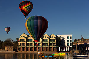 Balloons above The Heat condos at Lake Havasu City