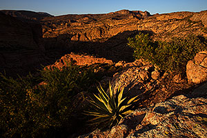 Apache Trail mountains in the evening