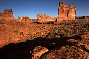 Courthouse Towers in Arches National Park