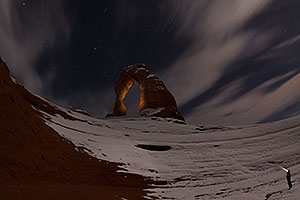 Night at Delicate Arch in Arches National Park