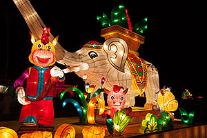 Elephant at Chinese New Year Lantern Culture and Arts Festival 2014