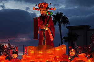 Wealth God at Chinese New Year Lantern Culture and Arts Festival 2014