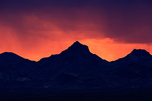 Sunset along Joshua Tree Highway, Nevada
