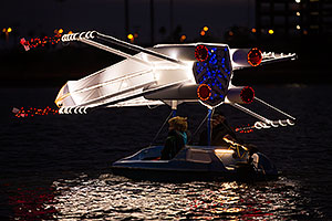 Star Wars boat at APS Fantasy of Lights Boat Parade