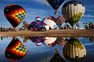 Balloon reflections in Lake Havasu