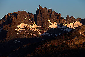 Minaret Mountains in Eastern Sierra