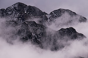 Mountains in the fog by Durango, Colorado