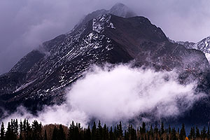 Mountains in the fog by Durango, Colorado