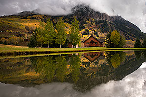 House reflection in Crested Butte