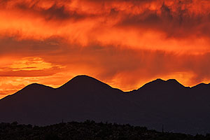 Sunset at Four Peaks, Arizona