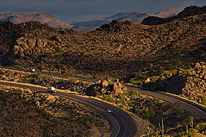 Road by Four Peaks, Arizona