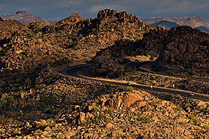 Road by Four Peaks, Arizona