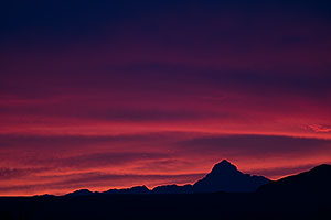 Sunset at Baboquivari Peak (elevation 7,734 ft or 2357 m)