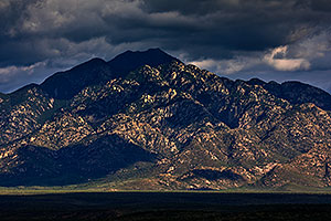 Santa Rita Mountains range with Mount Wrightson the tallest peak