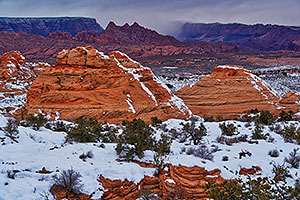 Snowy scene near Page, Arizona