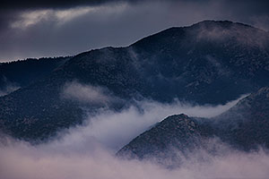 Foggy afternoon at Santa Rita Mountains