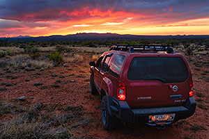 Xterra at sunset in Green Valley