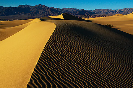 Sand Patterns at Mesquite Sand Dunes in Death Valley 