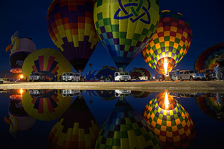 Balloon reflections in Lake Havasu 