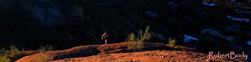 /images/500/2008-03-09-camelback-3971sp.jpg - #04882: Hiker at Camelback Mountain in Phoenix … March 2008 -- Camelback Mountain, Phoenix, Arizona